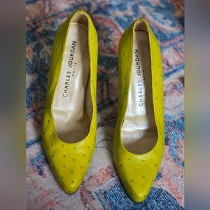 Charles Jourdan Vibrant Yellow Heels